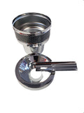 Black and Chrome Metal Cigar Ashtray for Cup Holder