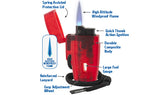 XIKAR Stratosphere II Single Torch Lighter - Clear