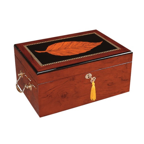 100 Count Humidor - Deauville High Gloss Maple Wood