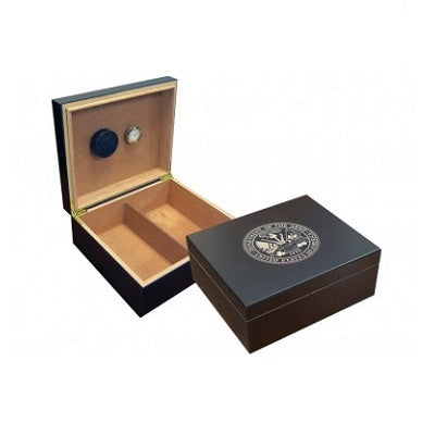 25+ Count Humidor - Chalet Black - Army Logo