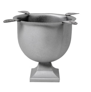 Stinky Tall Cigar Ashtray - Box Pressed Brushed Silver