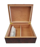 30 Count Humidor - Brown with Cigar Print