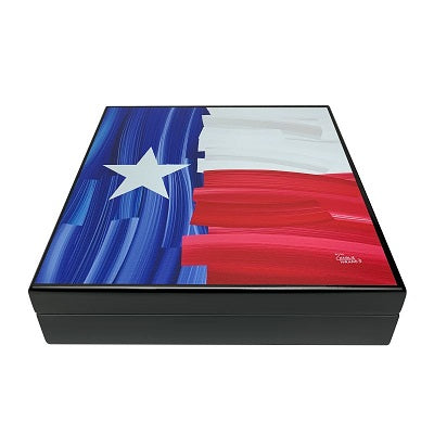 20 Count Humidor - Texas Flag