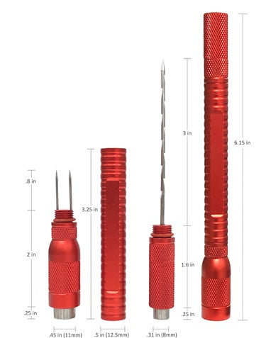 4 in 1 Cigar Tool - Red