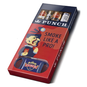 Punch - 4 Cigar Sampler Pack - Free Cutter