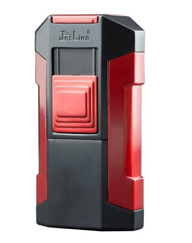 JetLine - Avalanche - Quad Flame Lighter - Red