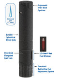 XIKAR Turrim Single Torch Lighter - Gunmetal