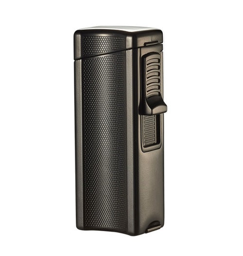 Visol - Ridge Single Flame Torch Lighter with Cigar Rest - Black